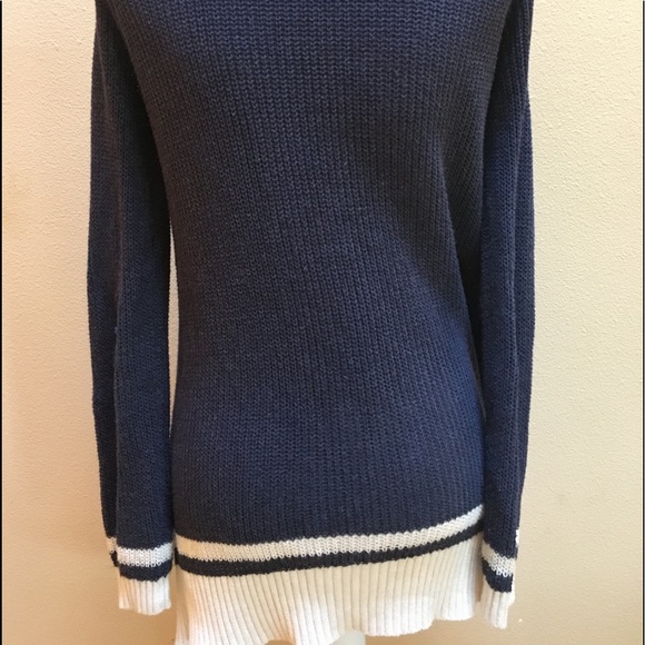 AÉROPOSTALE Navy Cardigan, Sz S - Picture 4 of 5